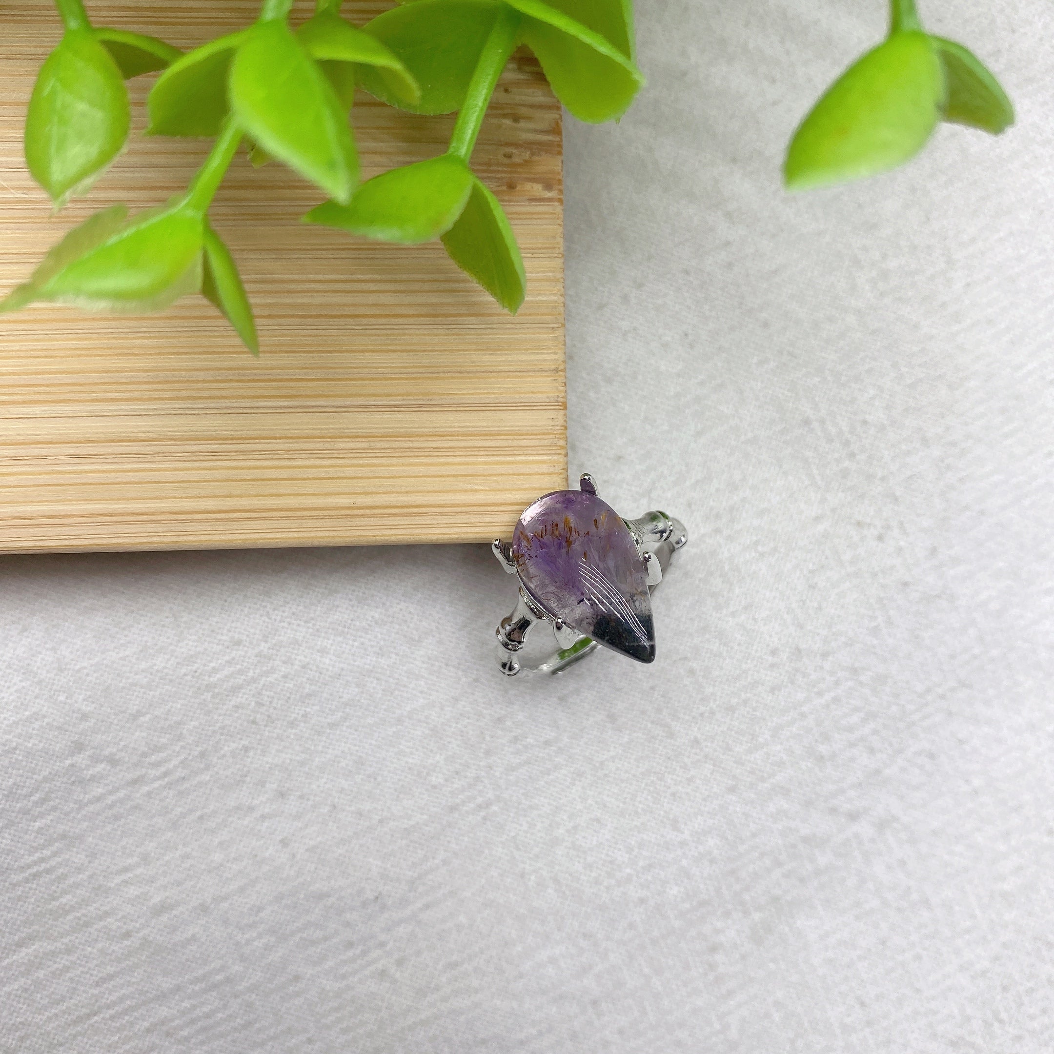 Mixed Crystal Spiritual Healing Ring - 2.3 Inch Size