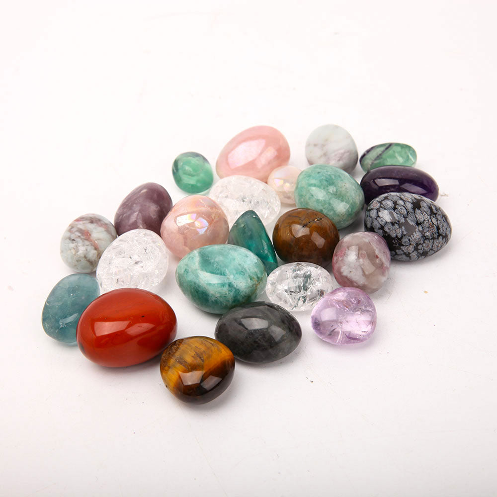 Mixed Crystal Tumbled Stones 1.5-3.5cm Glossy Polished Healing Stones