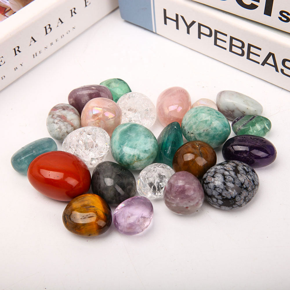 Mixed Crystal Tumbled Stones 1.5-3.5cm Glossy Polished Healing Stones