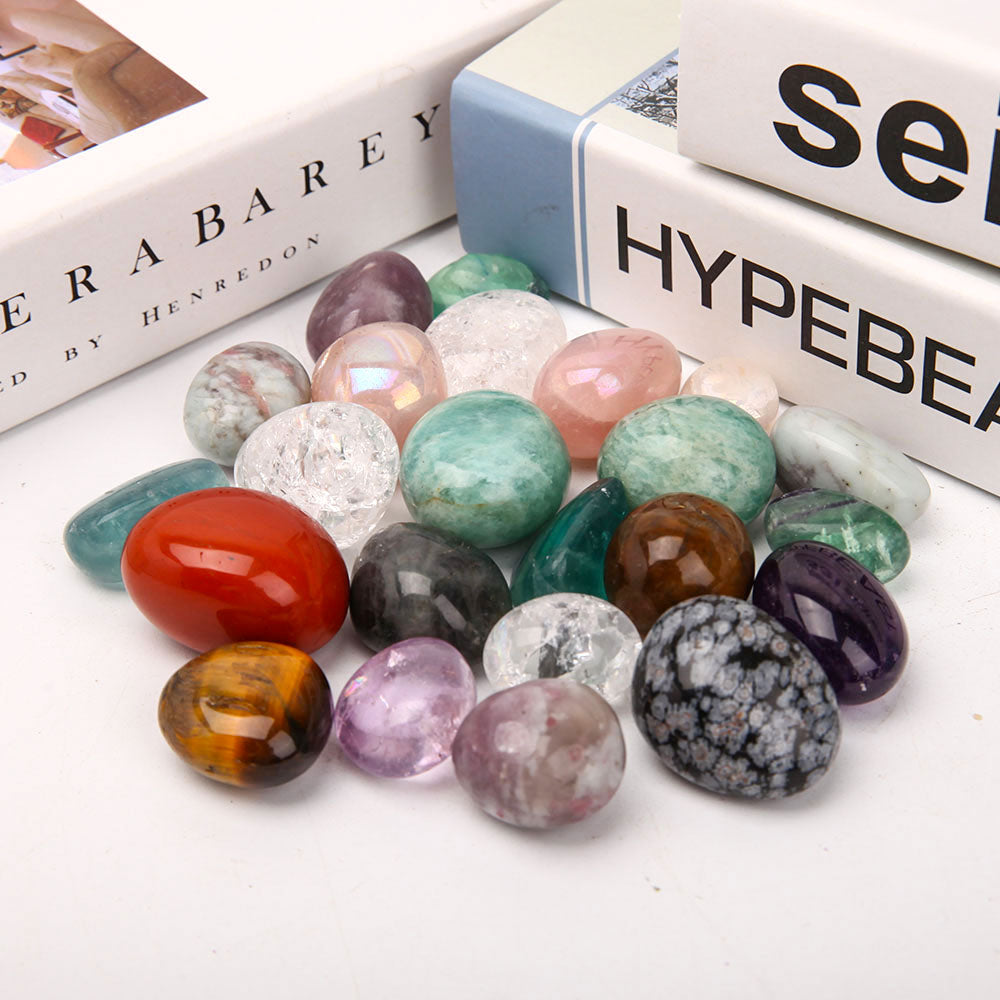 Mixed Crystal Tumbled Stones 1.5-3.5cm Glossy Polished Healing Stones