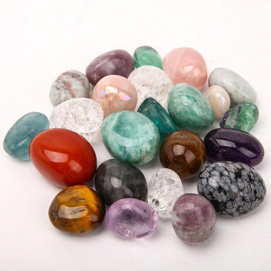 Mixed Crystal Tumbled Stones 1.5-3.5cm Glossy Polished Healing Stones