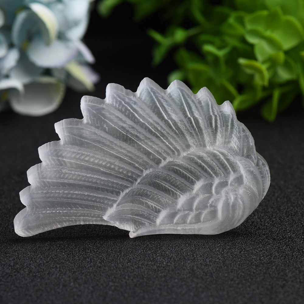 Mixed Crystal Wings Carving 4-Inch Healing Figurines