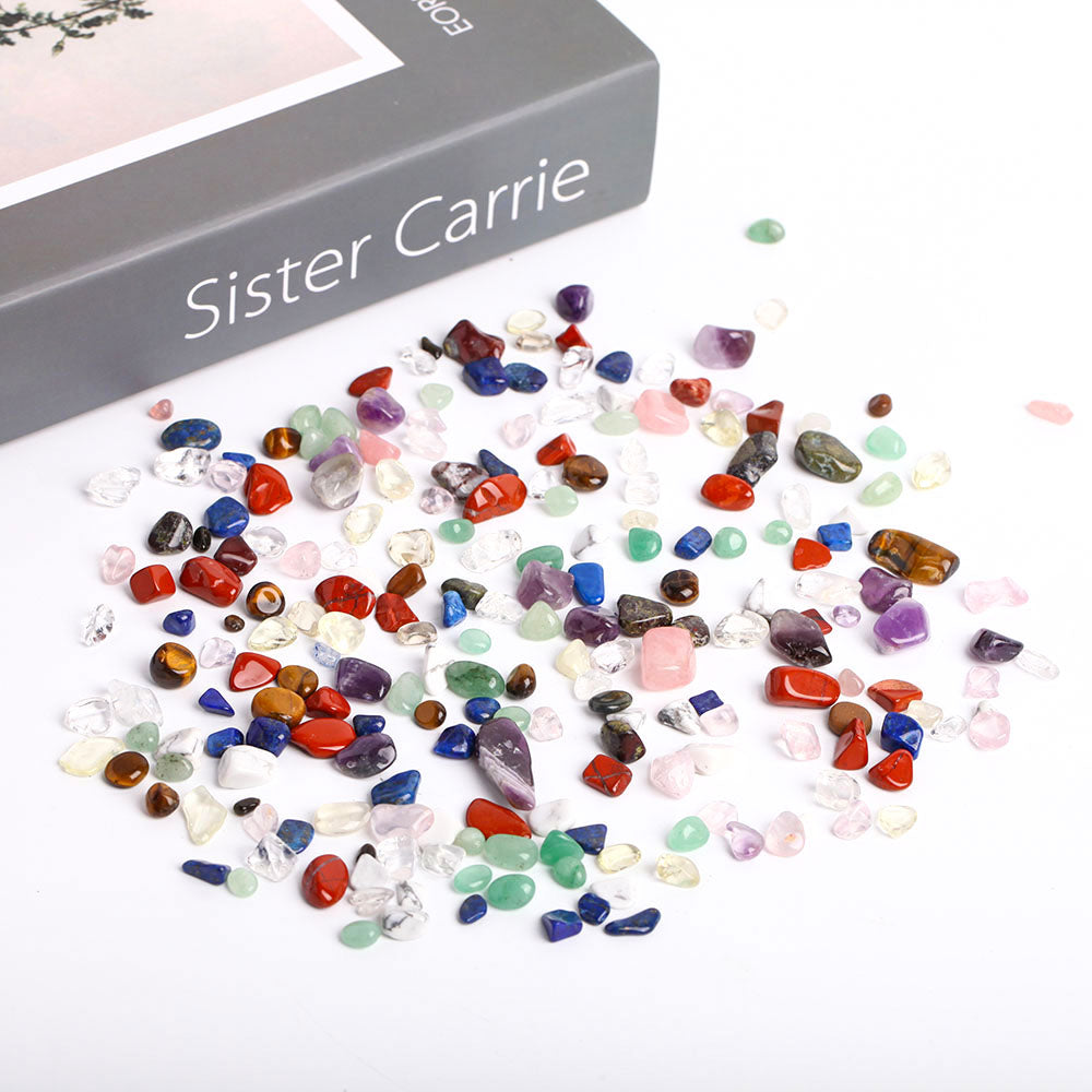 Mixed Gemstone Tumbled Stones 5-9mm Crystal Chips