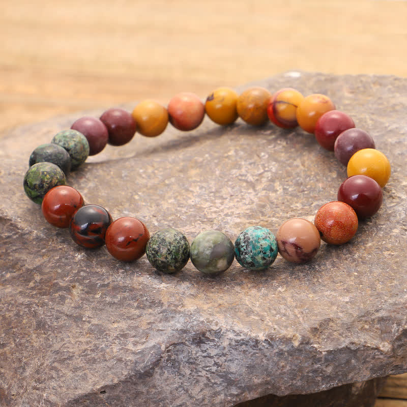 Mookaite 108 Bead Gemstone Mala for Emotional Growth
