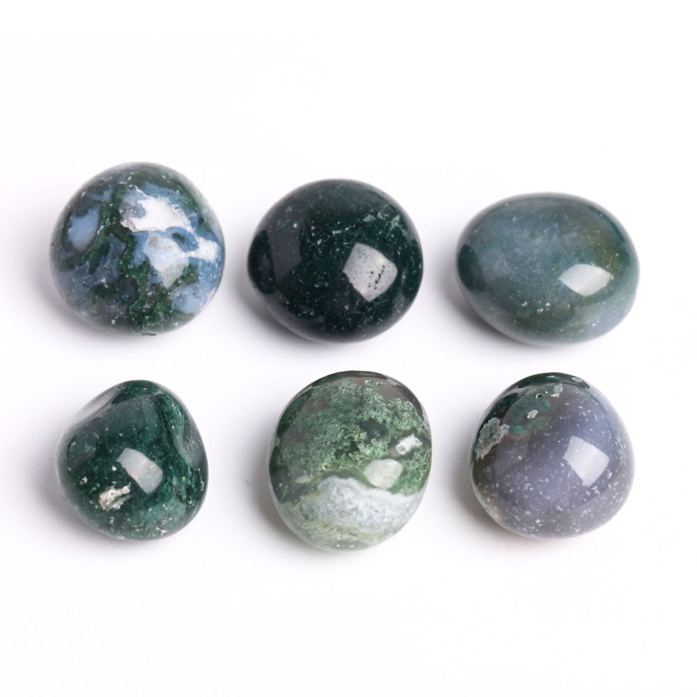 Moss Agate Tumbled Stones 2-3.5cm 0.5kg Pack