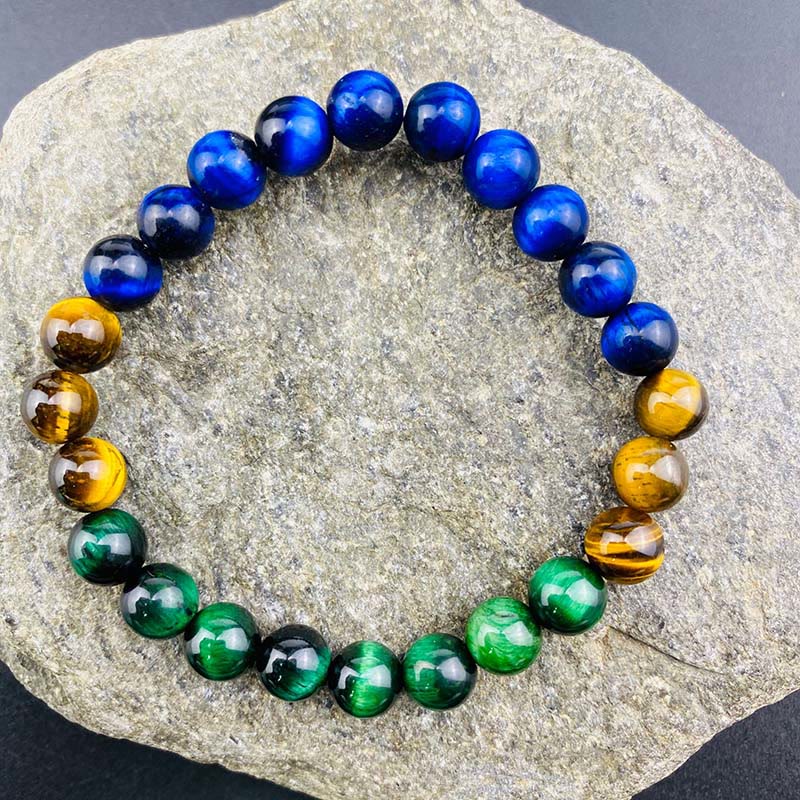 Multi-Color Tiger Eye Balance Bracelet