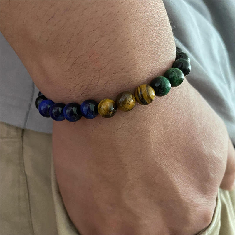 Multi-Color Tiger Eye Balance Bracelet