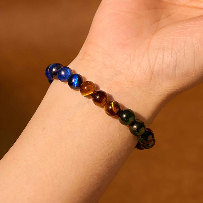Multi-Color Tiger Eye Balance Bracelet