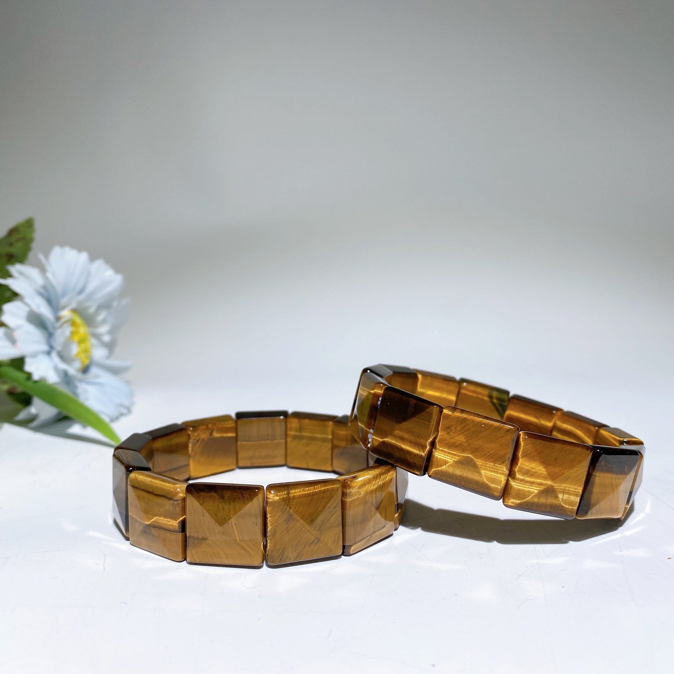 Multi-Stone Tiger Eye Crystal Healing Bangle 13-25mm