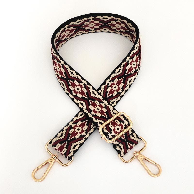 Multicolor Embroidered Adjustable Bag Strap for Spiritual Accessories