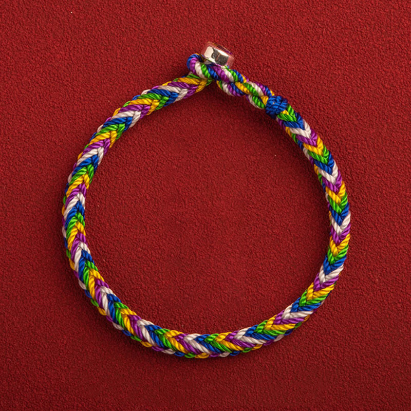 Multicolored Red String Bracelet for Luck | Protection | Healing Sounds
