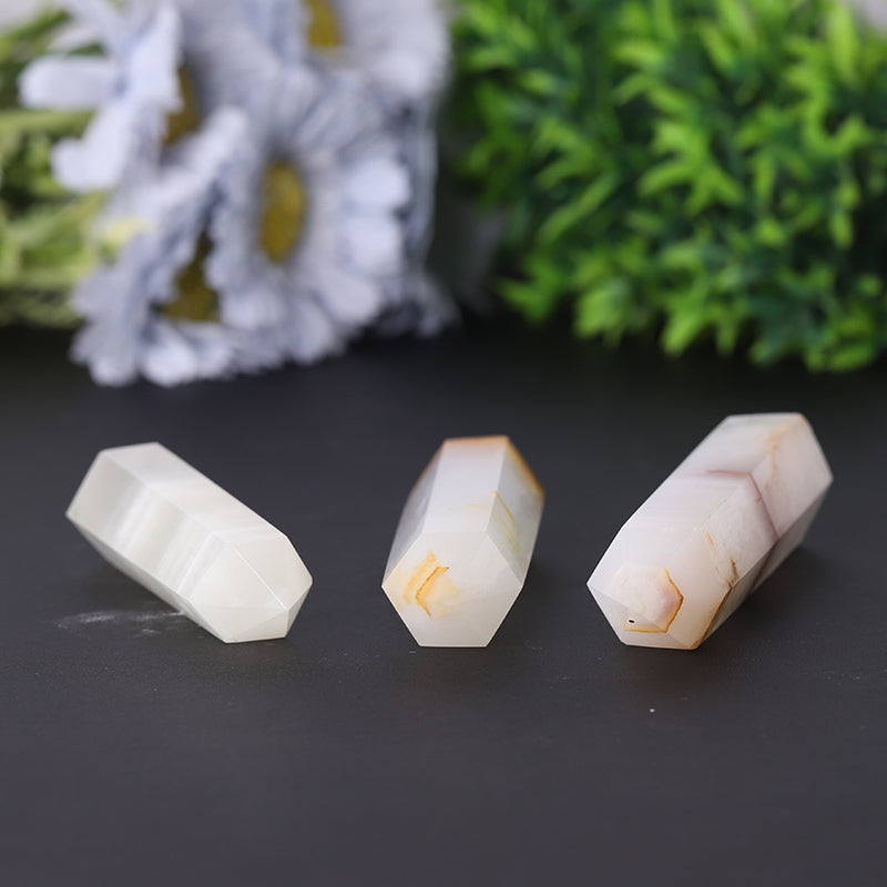 Natural Afghan White Jade Crystal Tower 3-4 Inches Healing