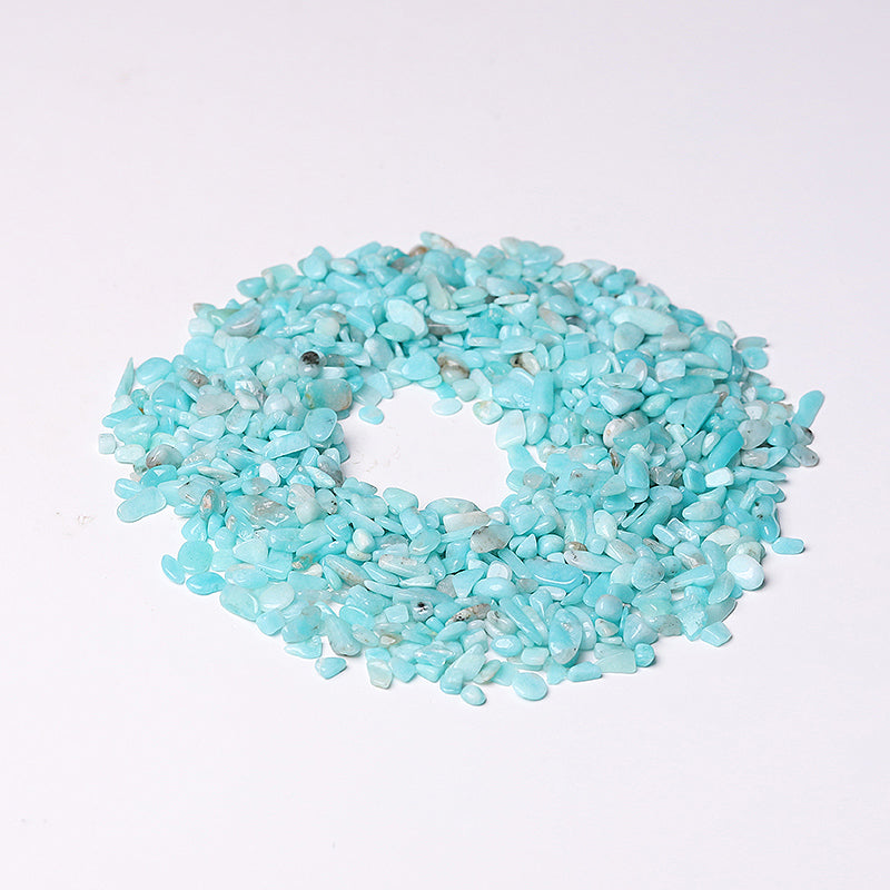 Natural Amazonite Tumbled Stones 5-9mm Crystal Chips Decoration