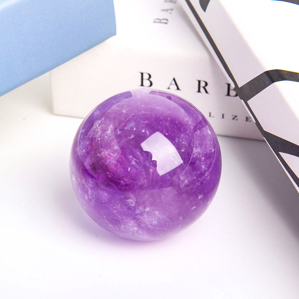 Natural Amethyst Crystal Sphere 2.25 Inch Healing Orb