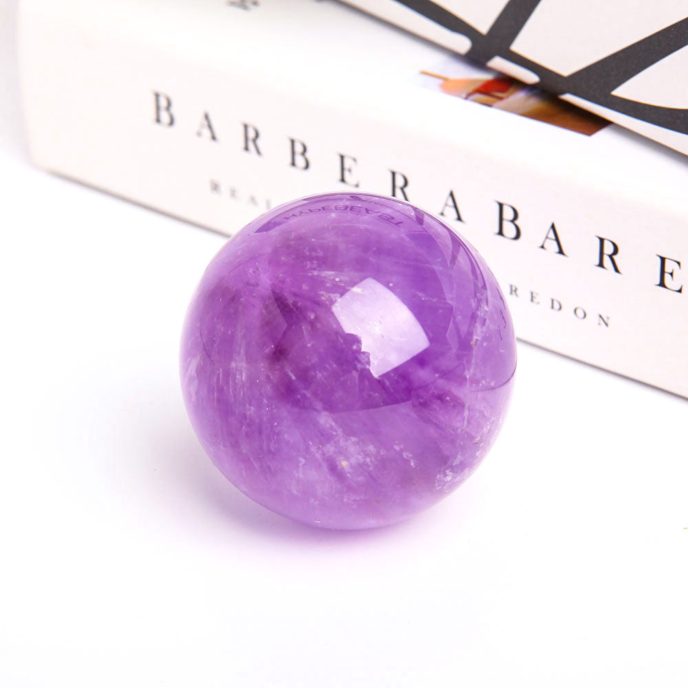 Natural Amethyst Crystal Sphere 2.25 Inch Healing Orb