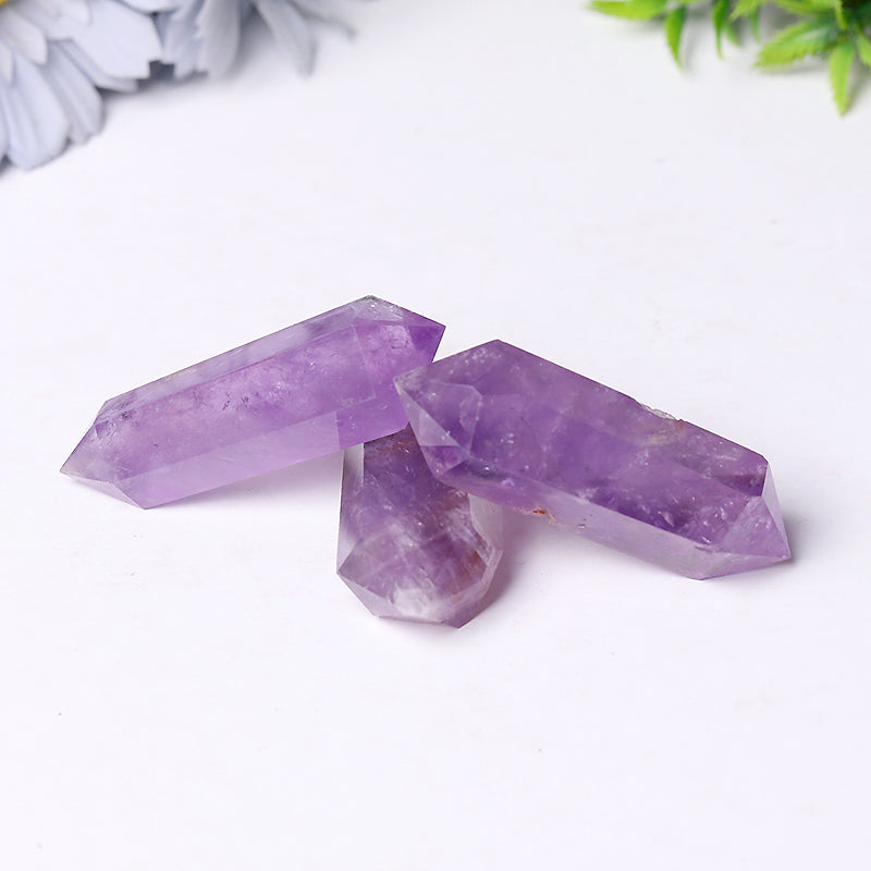 Natural Amethyst Double Terminated Crystal Points 2.4-4.5 in