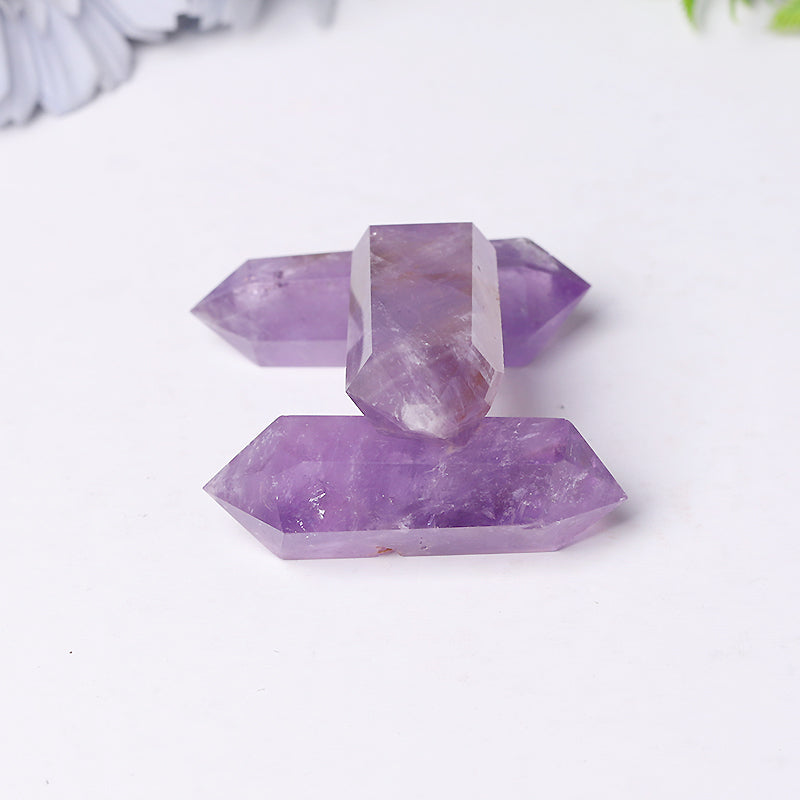 Natural Amethyst Double Terminated Crystal Points 2.4-4.5 in