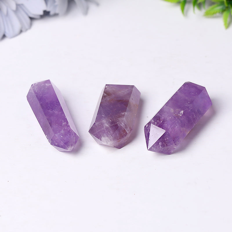 Natural Amethyst Double Terminated Crystal Points 2.4-4.5 in
