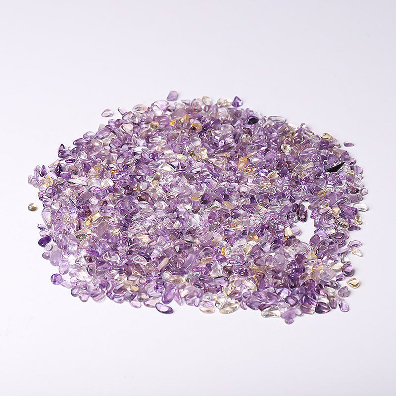 Natural Ametrine Raw Crystal Chips 5-12mm for Decoration