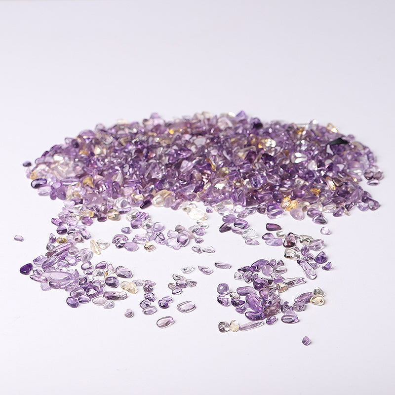 Natural Ametrine Raw Crystal Chips 5-12mm for Decoration