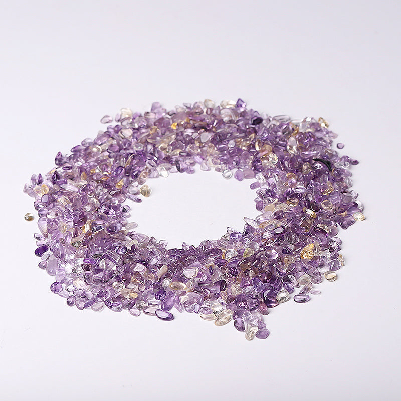 Natural Ametrine Raw Crystal Chips 5-12mm for Decoration