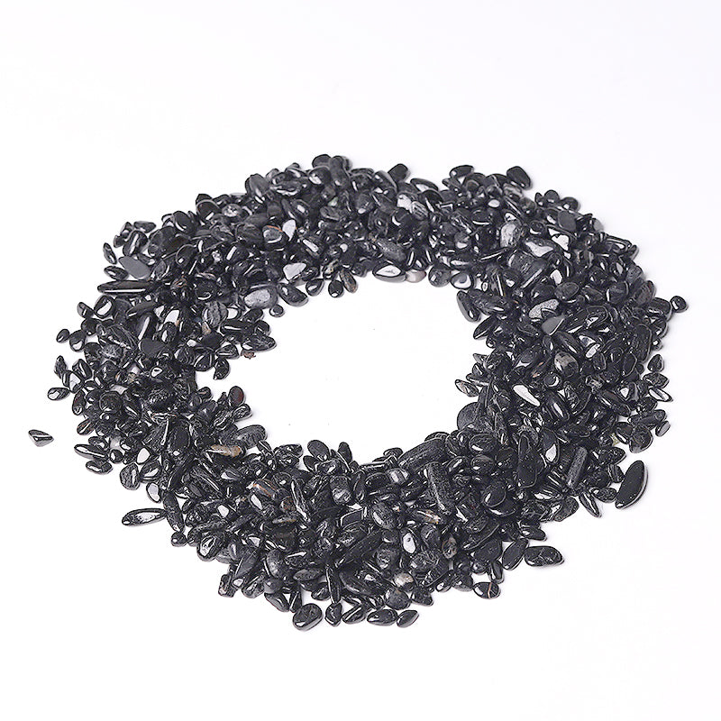 Natural Black Tourmaline Chips 5-9mm for Healing