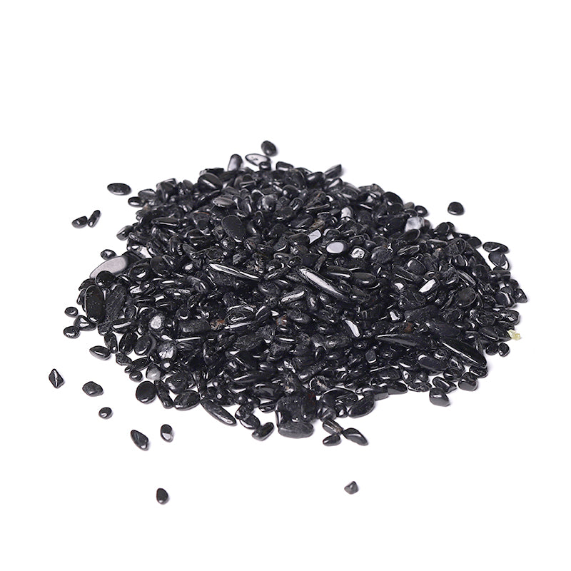 Natural Black Tourmaline Chips 5-9mm for Healing