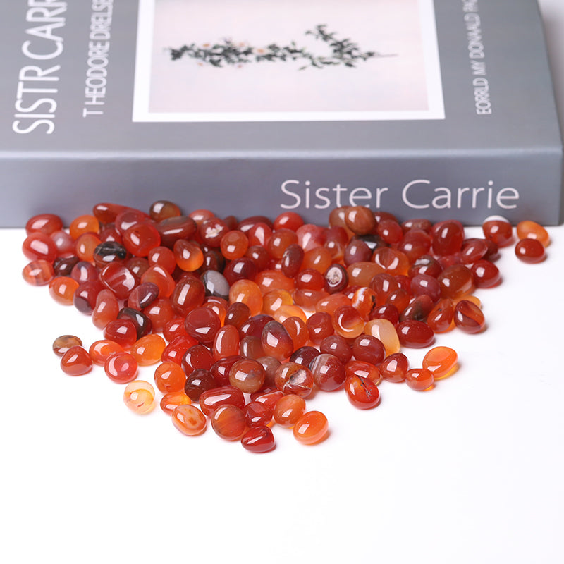 Natural Carnelian Tumbled Stones 15-20mm for Energy Balance
