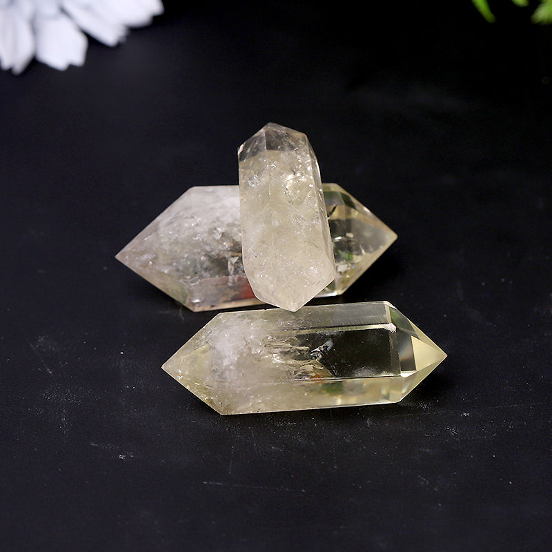 Natural Citrine Double Terminated Crystal Points Wand