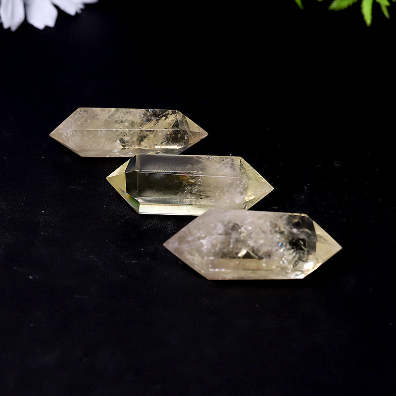 Natural Citrine Double Terminated Crystal Points Wand