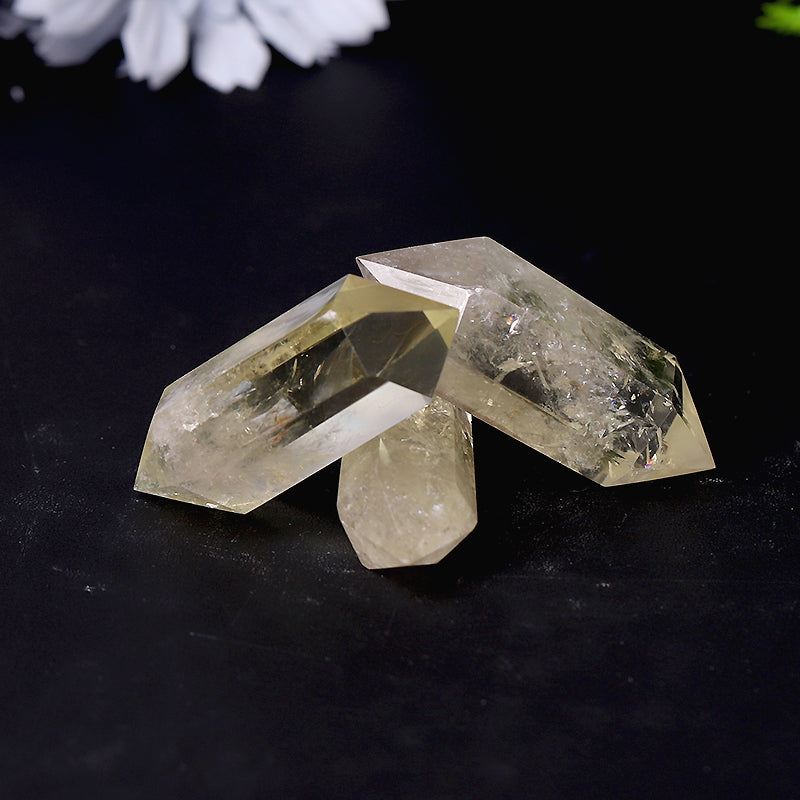 Natural Citrine Double Terminated Crystal Points Wand