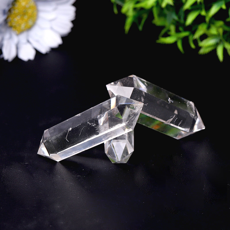 Natural Clear Quartz Double Terminated Crystal Towers 2.4-4.5 Inches