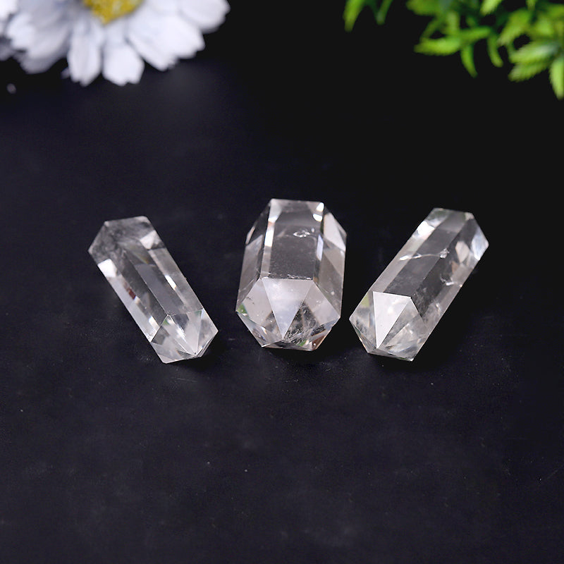 Natural Clear Quartz Double Terminated Crystal Towers 2.4-4.5 Inches