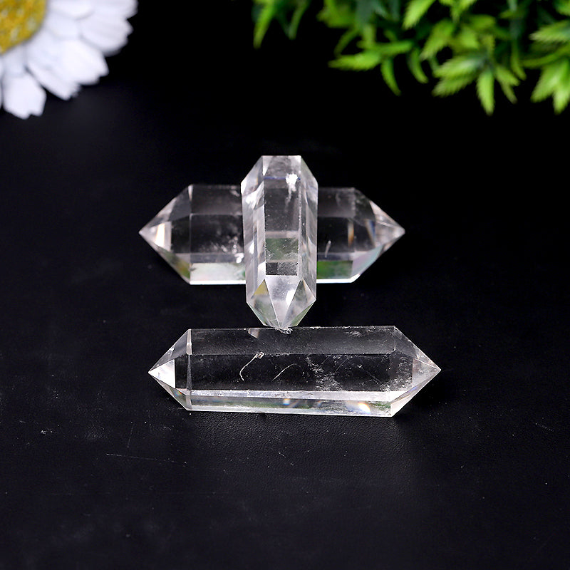 Natural Clear Quartz Double Terminated Crystal Towers 2.4-4.5 Inches
