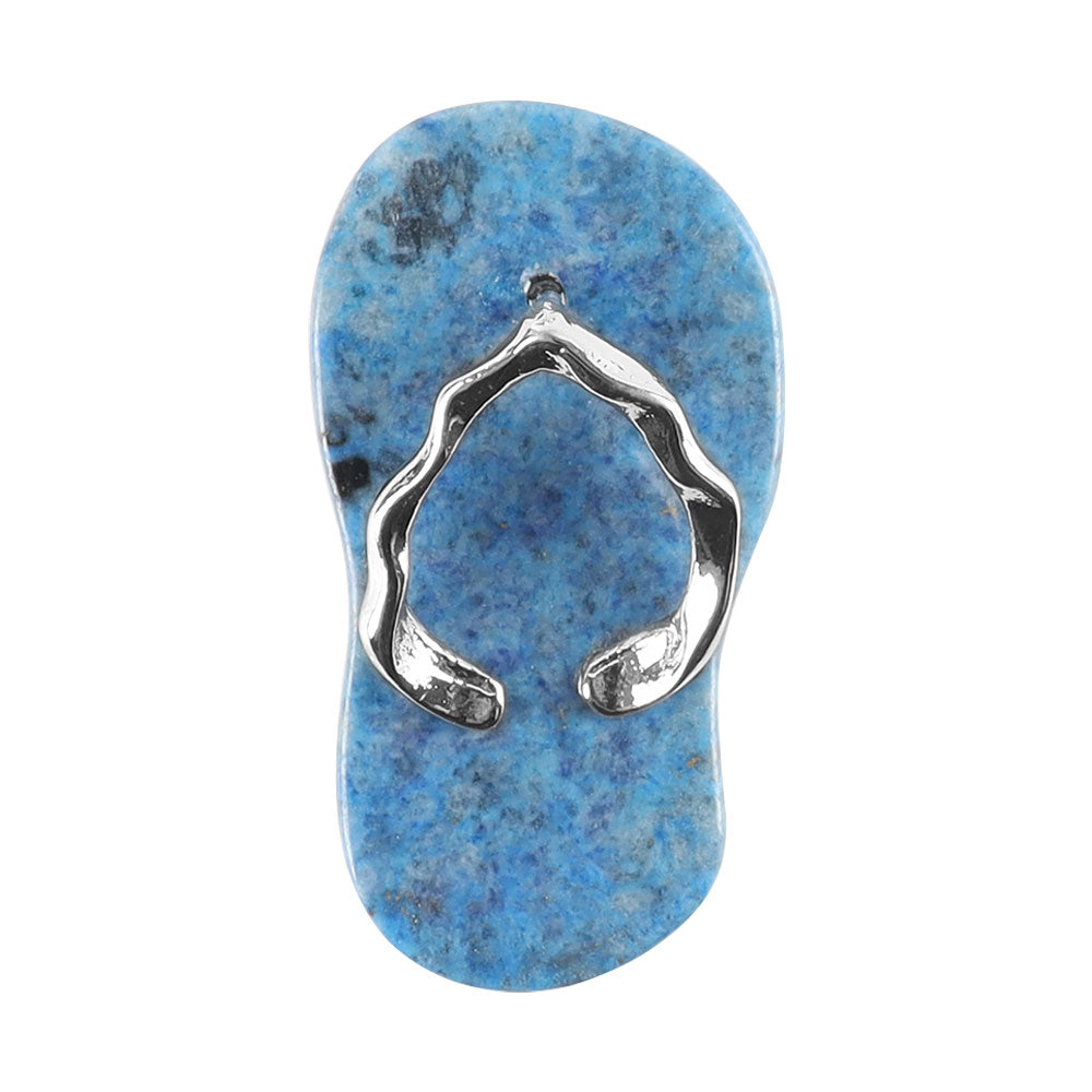 Natural Clear Quartz Mini Crystal Slippers Pendant 1.65 Inches