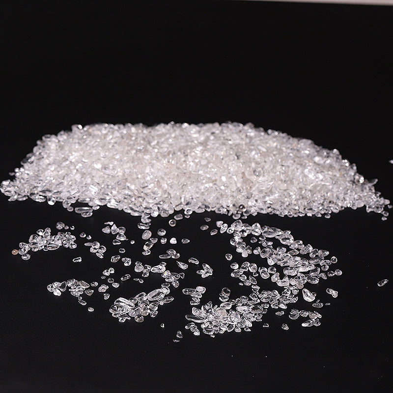 Natural Clear Quartz Tumbled Chips 5-9mm for Decoration