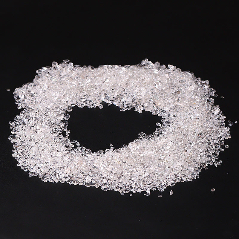 Natural Clear Quartz Tumbled Chips 5-9mm for Decoration