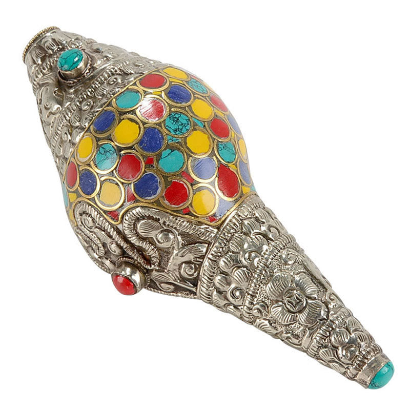 Natural Colorful Shankha Conch Shell Decoration for Zen Decor