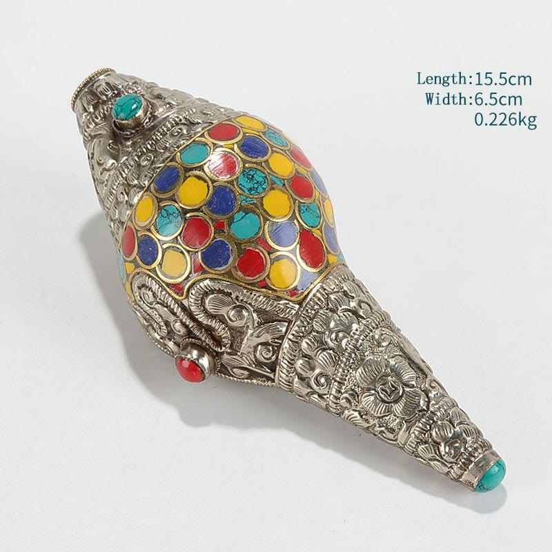 Natural Colorful Shankha Conch Shell Decoration for Zen Decor