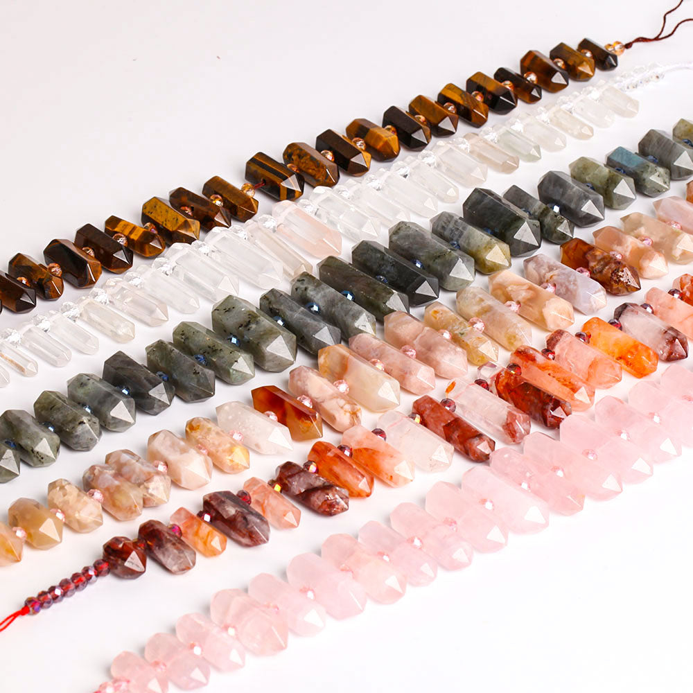 Natural Crystal Chain Strings for DIY Spiritual Necklaces 42cm