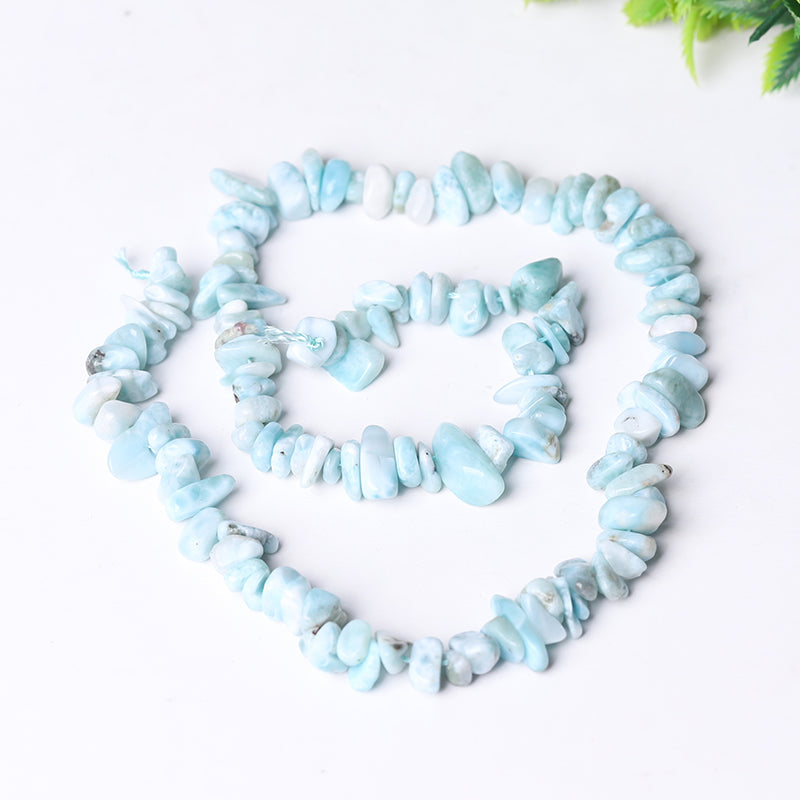 Sky Blue Stone Crystal Necklace for Spiritual Protection