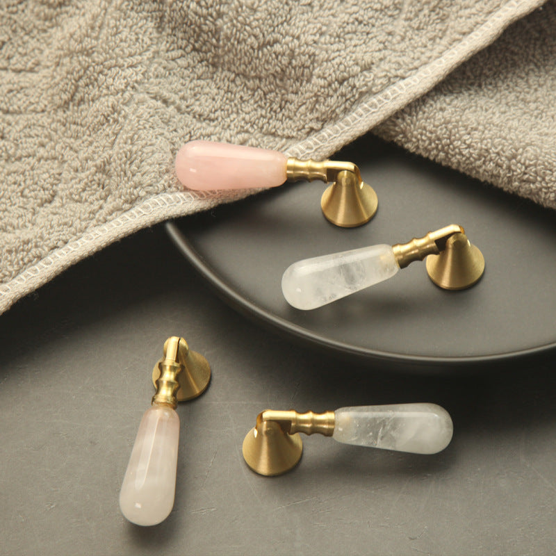 Natural Crystal Handles 56mm for Wardrobe & Drawer Decoration