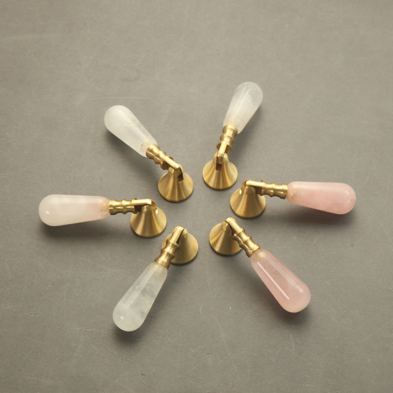 Natural Crystal Handles 56mm for Wardrobe & Drawer Decoration