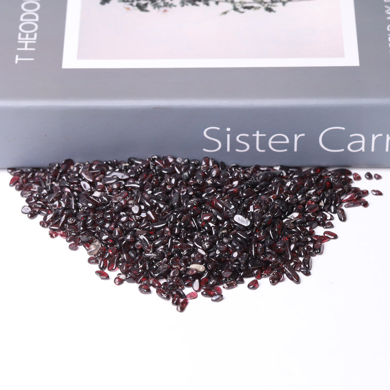 Natural Garnet 5-7mm Tumbled Stones for Prosperity
