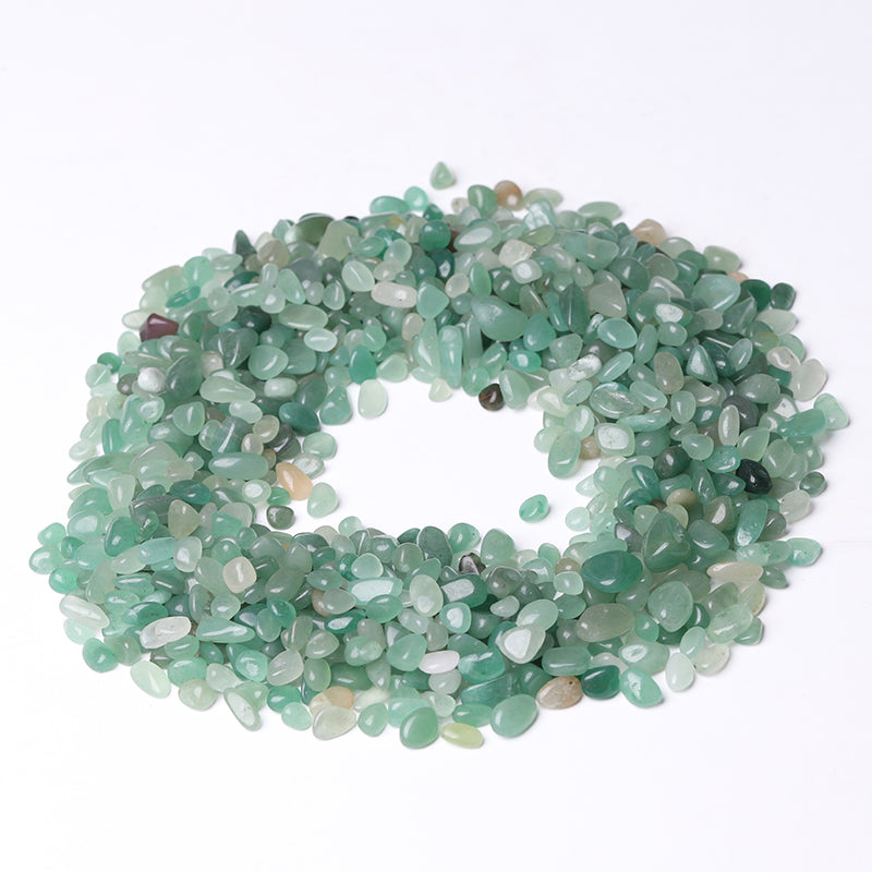 Natural Green Aventurine Tumbled Chips 5-9mm Healing Stones