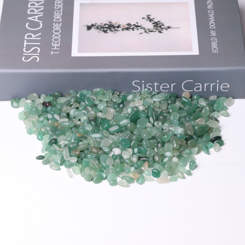 Natural Green Aventurine Tumbled Chips 5-9mm Healing Stones