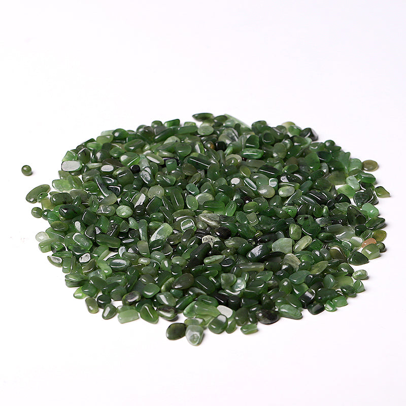Natural Green Jade Crystal Chips 5-9mm Healing Stones