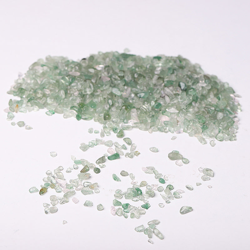 Natural Green Strawberry Quartz Chips 5-9mm Crystal Chips