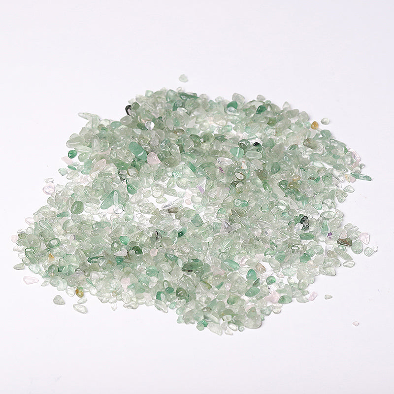 Natural Green Strawberry Quartz Chips 5-9mm Crystal Chips