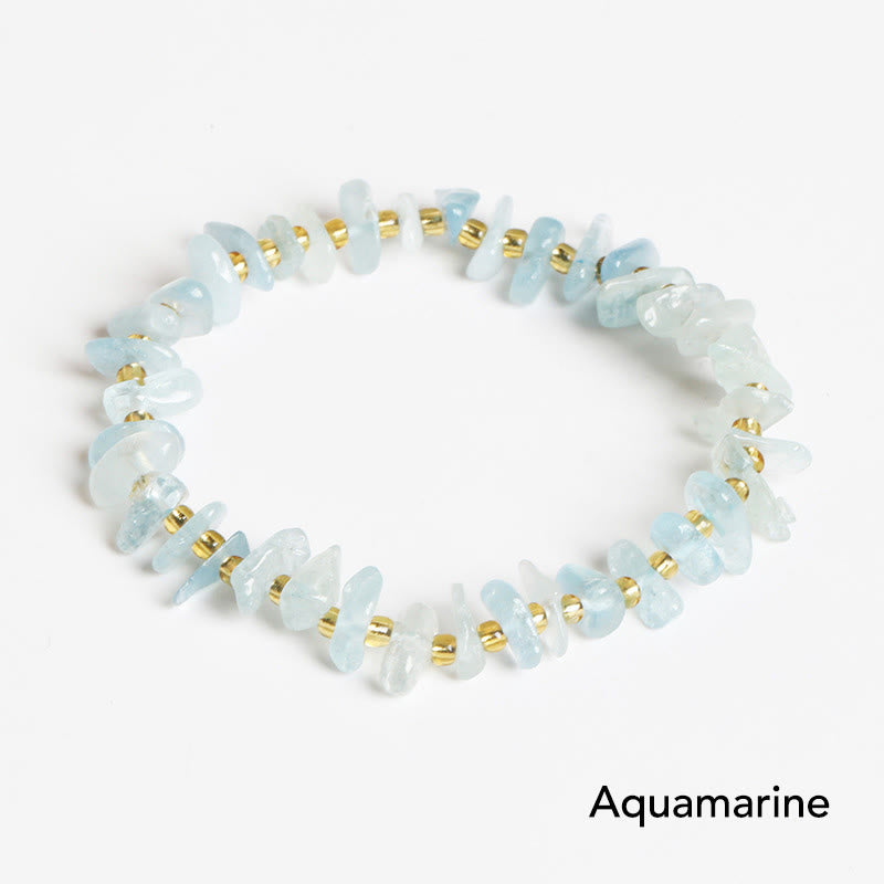 Natural Irregular Shape Crystal Bracelet for Meditation and Balance